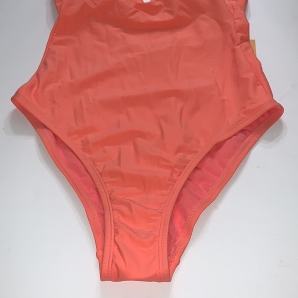 Kona Sol Women's V-Neck Over the Shoulder High Leg One Piece Swimsuit‎ - Picture 4 of 15